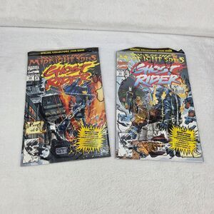 Ghost Rider #28 & #31 Rise Of The Midnight Sons Marvel 1992 Sealed Polybag Lot